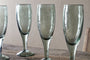 Yala Hammered Champagne Glass - Sage Green (Set of 4)