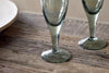 Yala Hammered Champagne Glass - Sage Green (Set of 4)