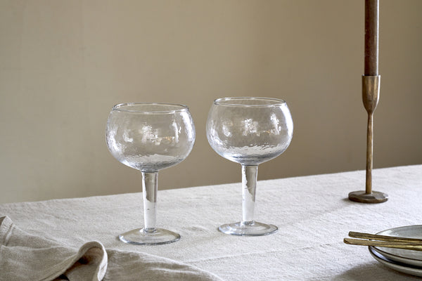 Yala Hammered Gin Glass - Clear (Set of 2)