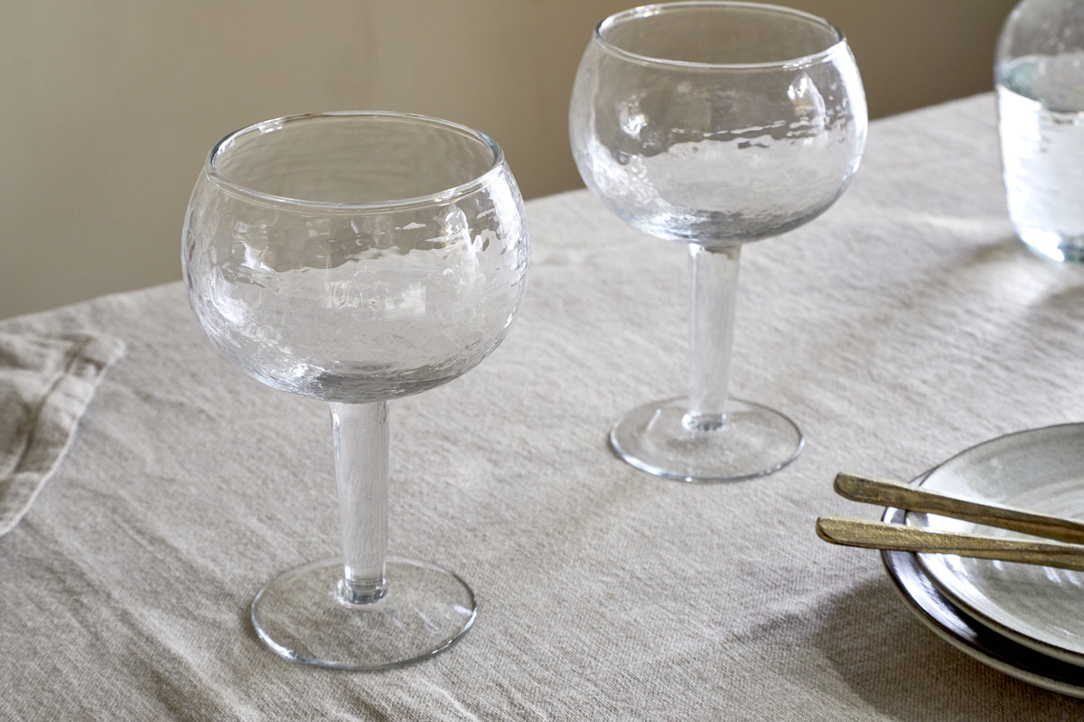 Yala Hammered Gin Glass - Clear (Set of 2)
