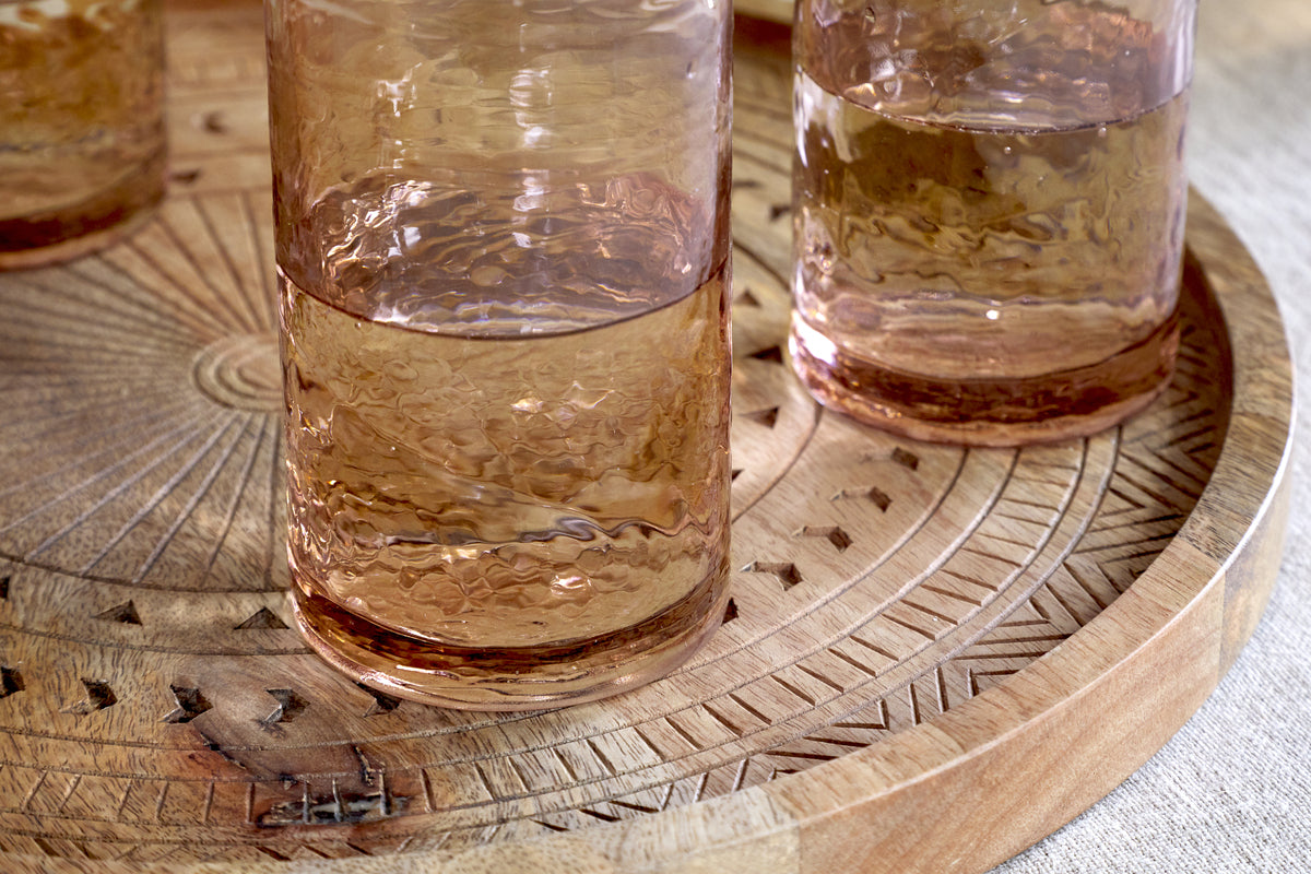 Yala Hammered Highball - Dusty Terracotta (Set of 4)