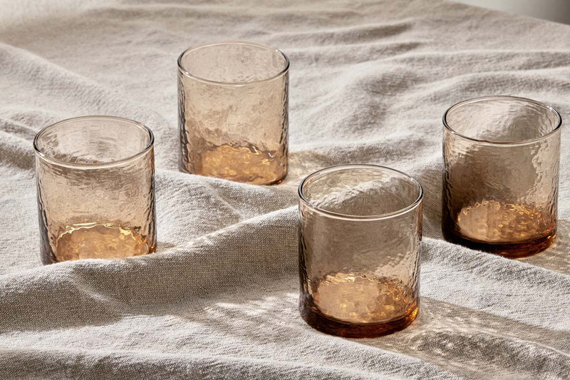 Yala Hammered Tumbler - Dusty Terracotta (Set of 4)