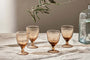 Yala Hammered Wine Glass - Dusty Terracotta (Set of 4)