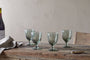 Yala Hammered Wine Glass - Sage Green (Set of 4)
