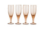 Yala Hammered Champagne Glass - Dusty Terracotta (Set of 4)
