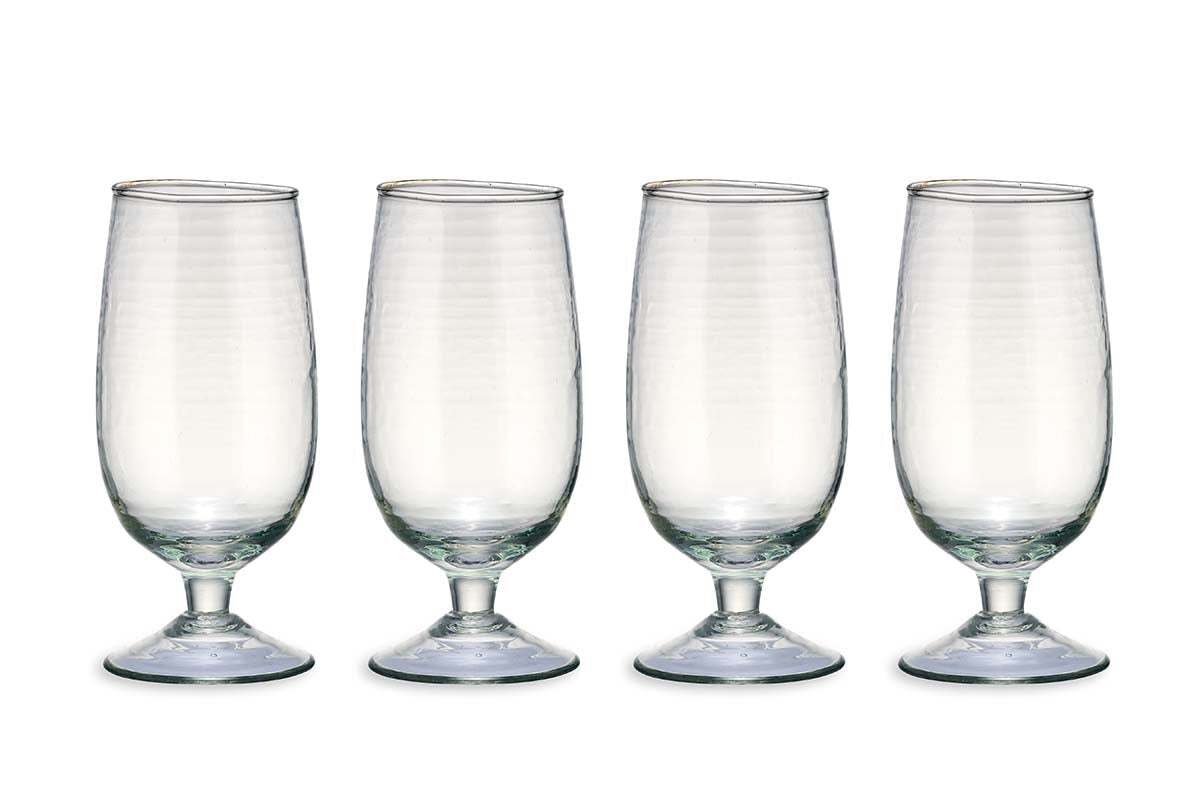 Yala Hammered Glass - Clear (Set of 4)