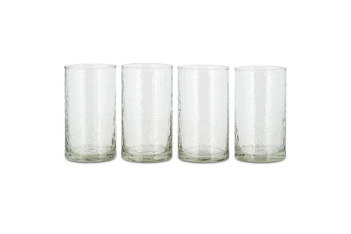 Yala Hammered Highball - Clear (Set of 4)