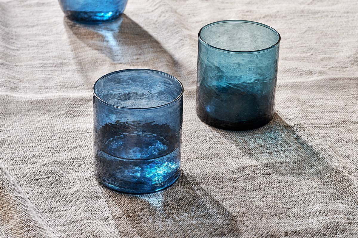 Yala Hammered Tumbler - Indigo (Set of 4)