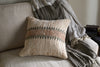 Zairya Jute & Cotton Cushion Cover - Natural & Rust