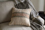 Zairya Jute & Cotton Cushion Cover - Natural & Rust