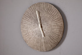 Zuwena Etched Wall Clock - Antique Brass