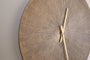 Zuwena Etched Wall Clock - Antique Brass