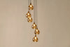 Ziva Statement Recycled Glass Cluster Pendant - Light Smoke Brown