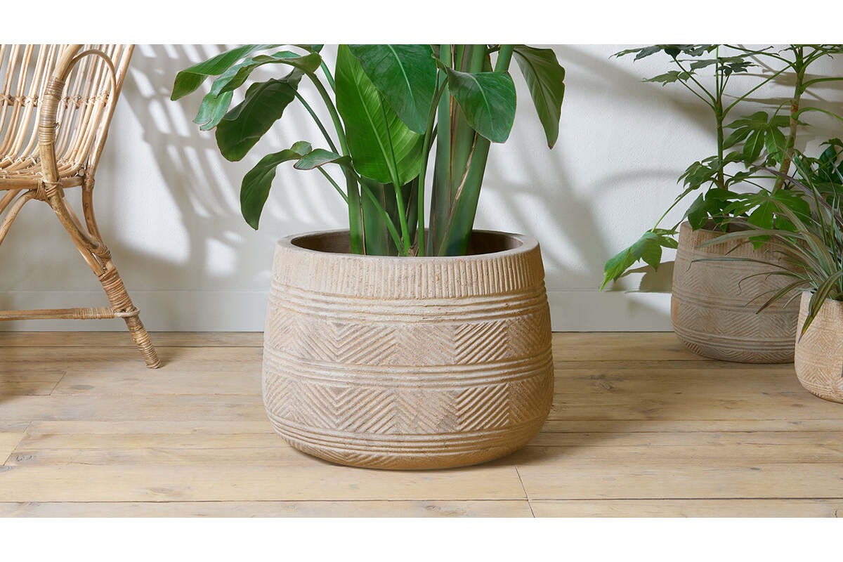 Zadie Terracotta Planter - Natural - Large