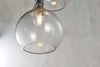 Ziva Recycled Glass Cluster Pendant - Clear
