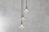 Ziva Recycled Glass Cluster Pendant - Clear