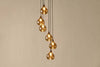 Ziva Statement Recycled Glass Cluster Pendant - Light Smoke Brown