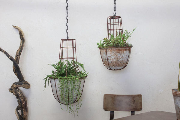 Abari Caged Hanging Planter