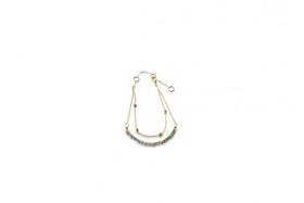 Aja Lolite, Labradorite And Chalcedony Bracelet