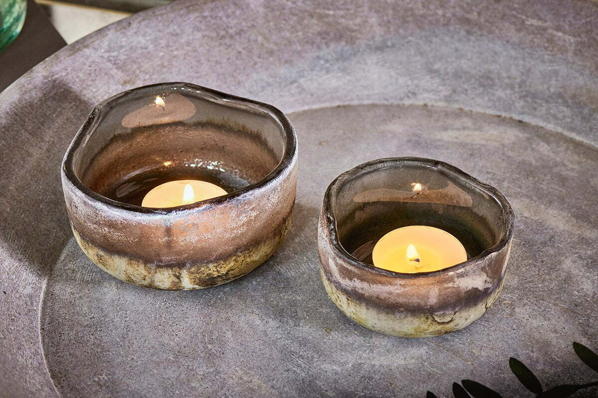 Janka Tealight Holders - Charcoal (Set of 2)