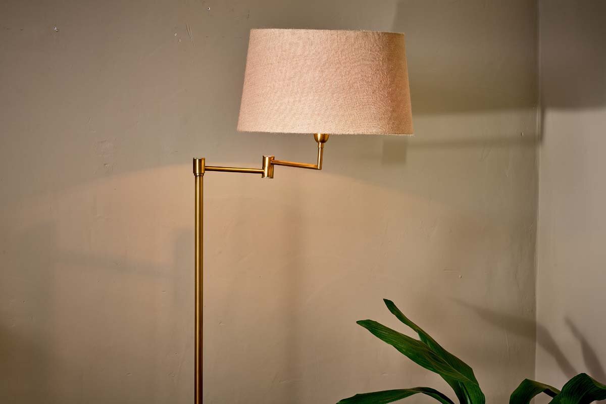 Kara Floor Lamp - Brass