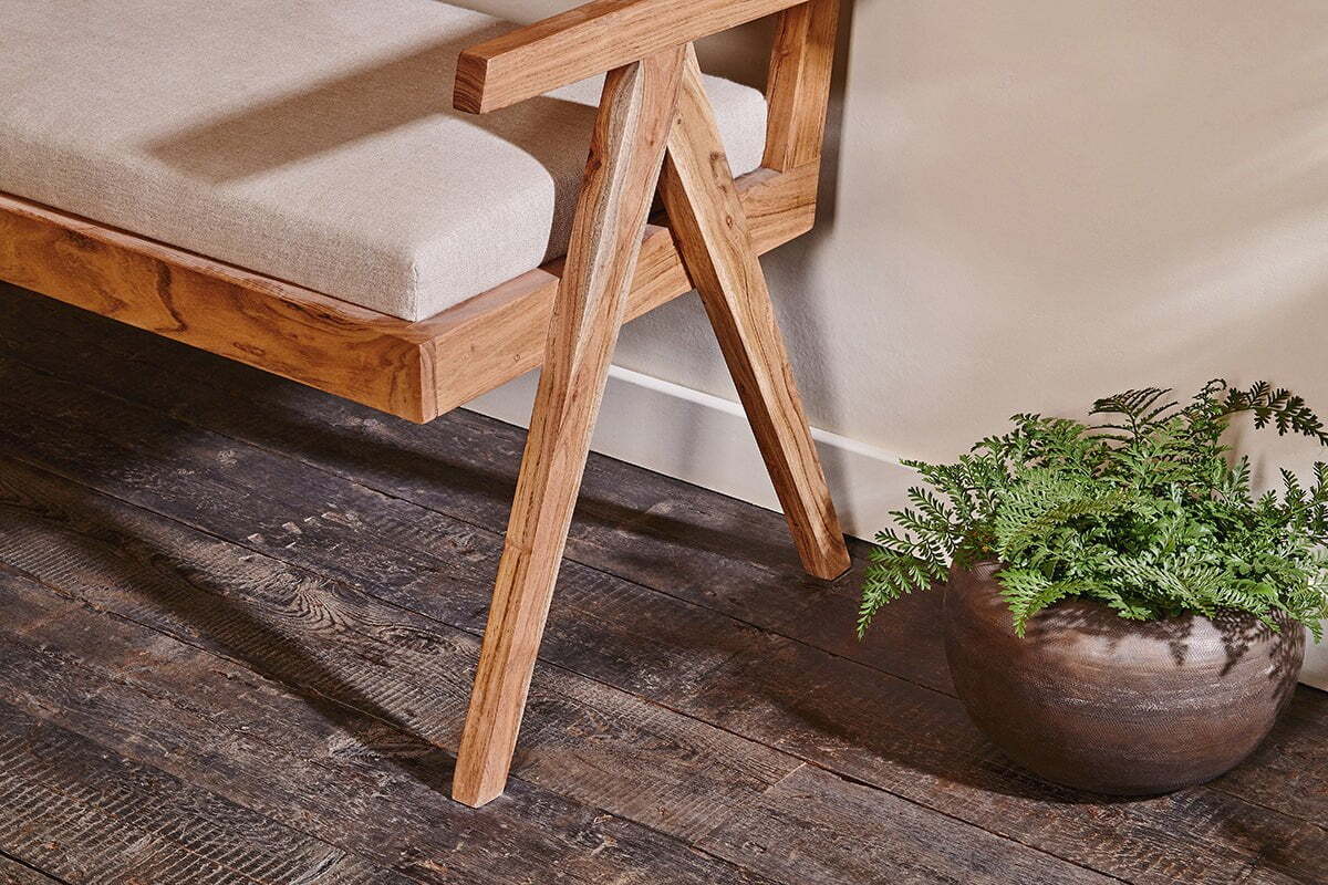Nalrina acacia and cane sofa