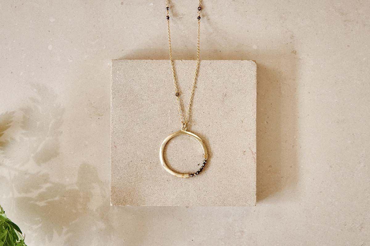 Obini Pyrite Necklace