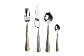 Osko Cutlery Set - Brushed Silver (Set of 16)