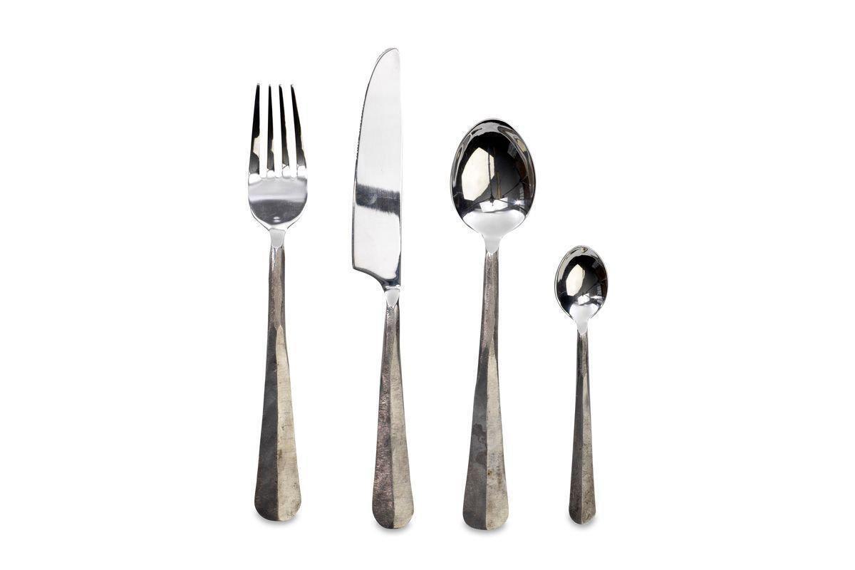 Osko Cutlery Set - Brushed Silver (Set of 16)