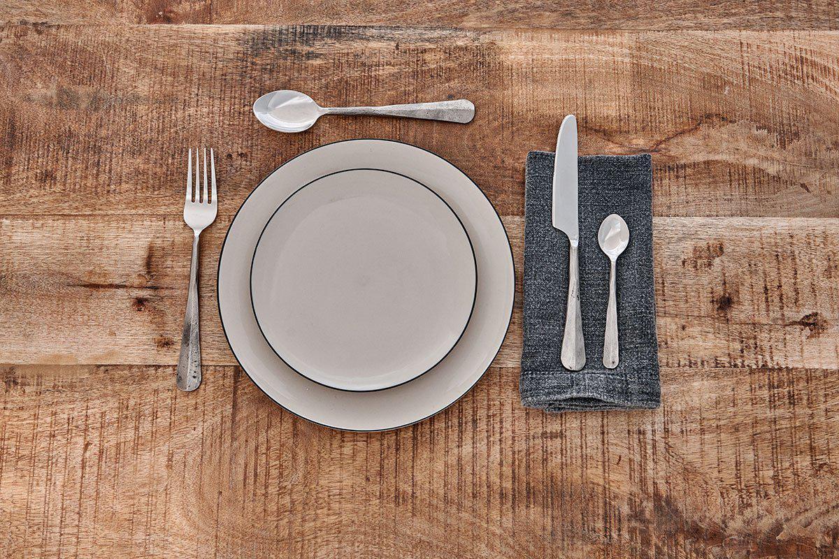 Osko Cutlery Set - Brushed Silver (Set of 16)