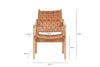 Adembi Woven Leather Armchair