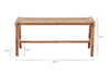 Amhara Acacia & Jute Woven Bench