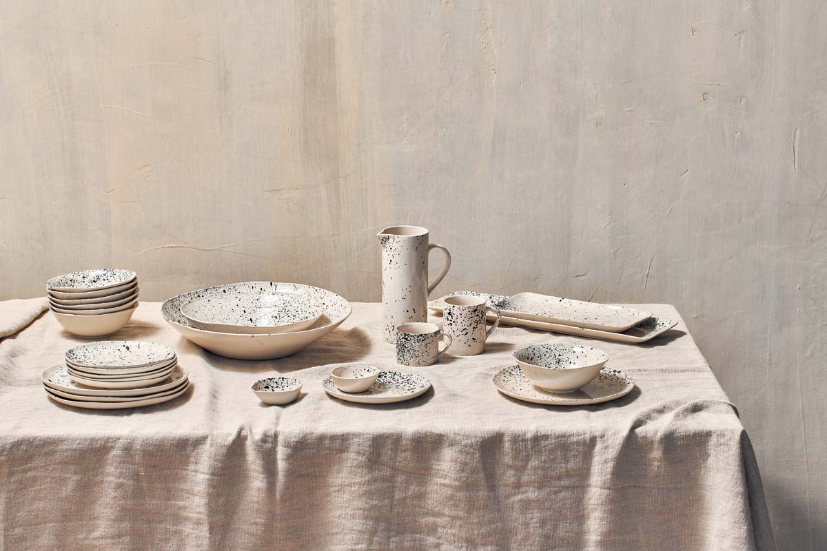 Ama Splatter Serving Bowl - Large