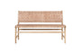 Adembi Woven Leather Bench