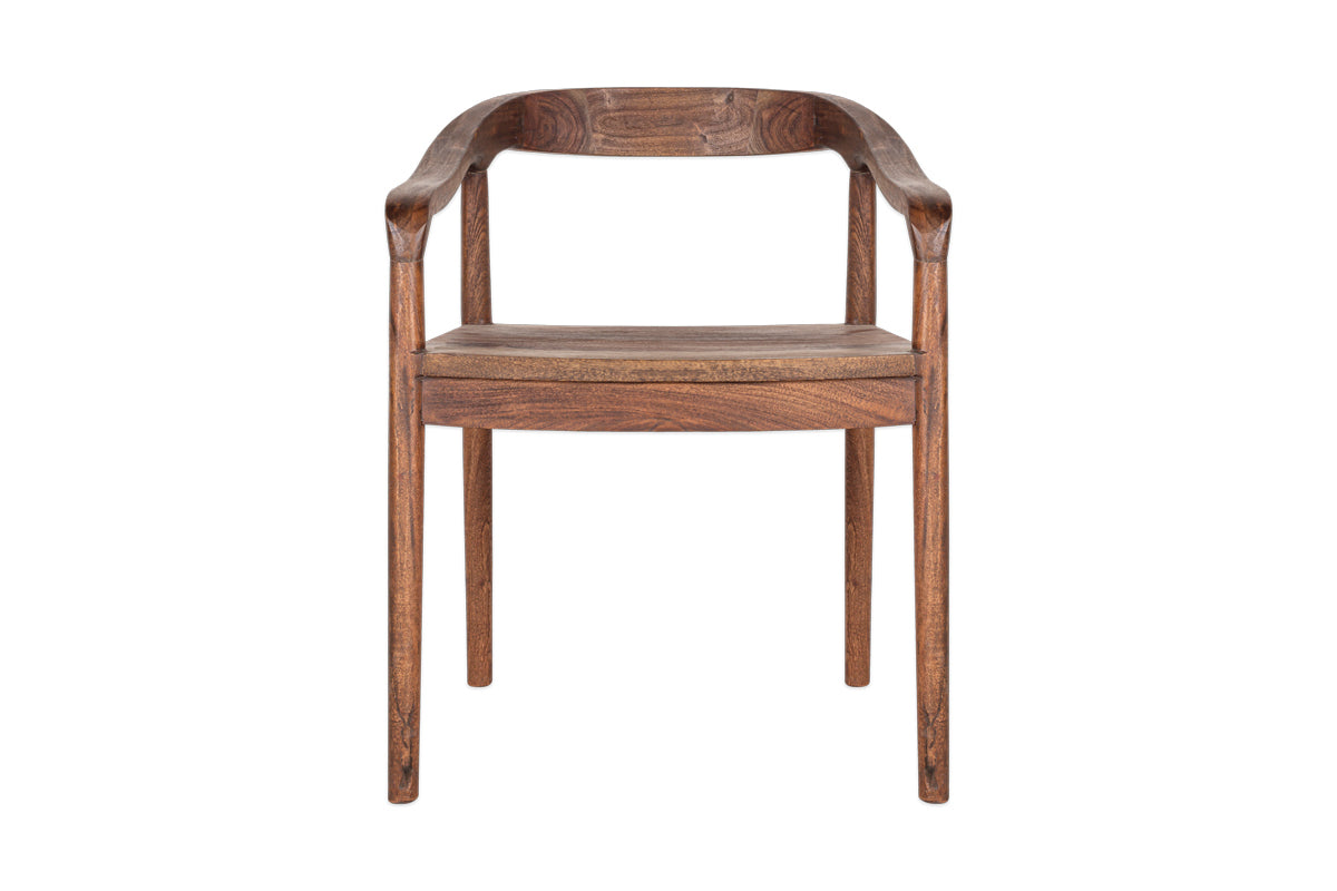 Anbu Acacia Dining Chair - Washed Walnut