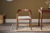 Anbu Acacia Upholstered Dining Chair - Washed Walnut