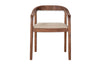 Anbu Acacia Upholstered Dining Chair - Washed Walnut