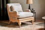 Abe Deconstructed Linen Armchair - Stone