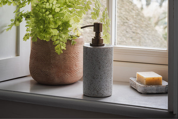 Asana Marble Soap Pump - Grey