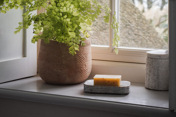 Asana Marble Soap Dish - Grey