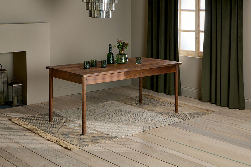 Anbu Acacia Dining Table - Washed Walnut - Small