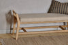 Avanthi Upholstered Sleigh Bench - Natural