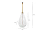 Baba Recycled Glass Floor Lamp - Clear