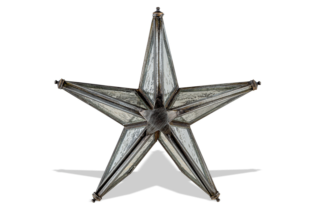 Bakara Star Tree Topper - Antique Silver