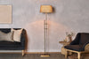 Chintala Iron Floor Lamp - Antique Brass