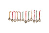 Dew Drop Baubles - Antique Gold - (Set of 12)