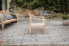 Deev Slatted Wooden Armchair - Natural