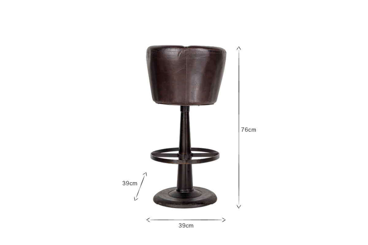 Deshan Leather Bar Stool