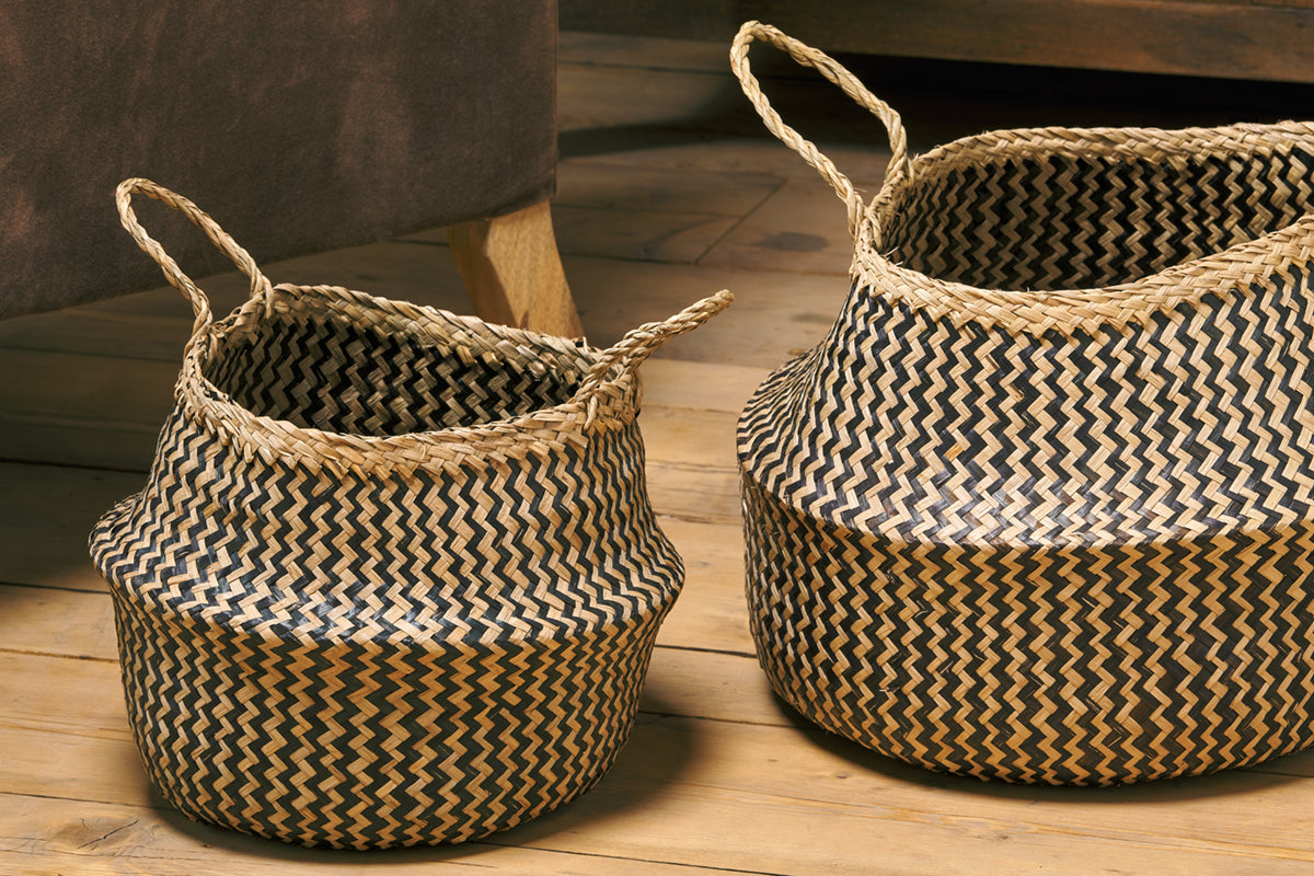 Ekuri Basket - Black & Natural