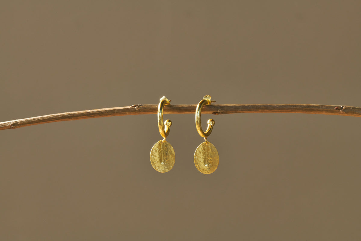 Esta Hoop Earrings - Gold  - One Size